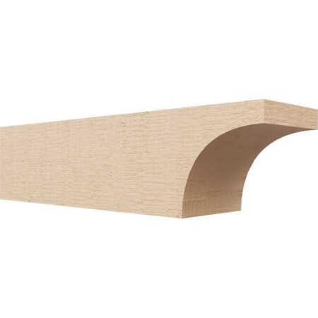 Ekena Millwork 6in. W x 6in. H x 24in. L Huntington Woodgrain TimberThane Rafter Tail, Primed Tan RFTUR06X06X24HUNRCPR